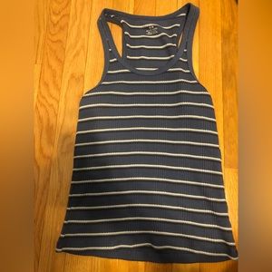 Aerie blue striped tank top
